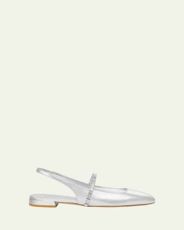 Stefanie Metallic Slingback Ballerina Flats